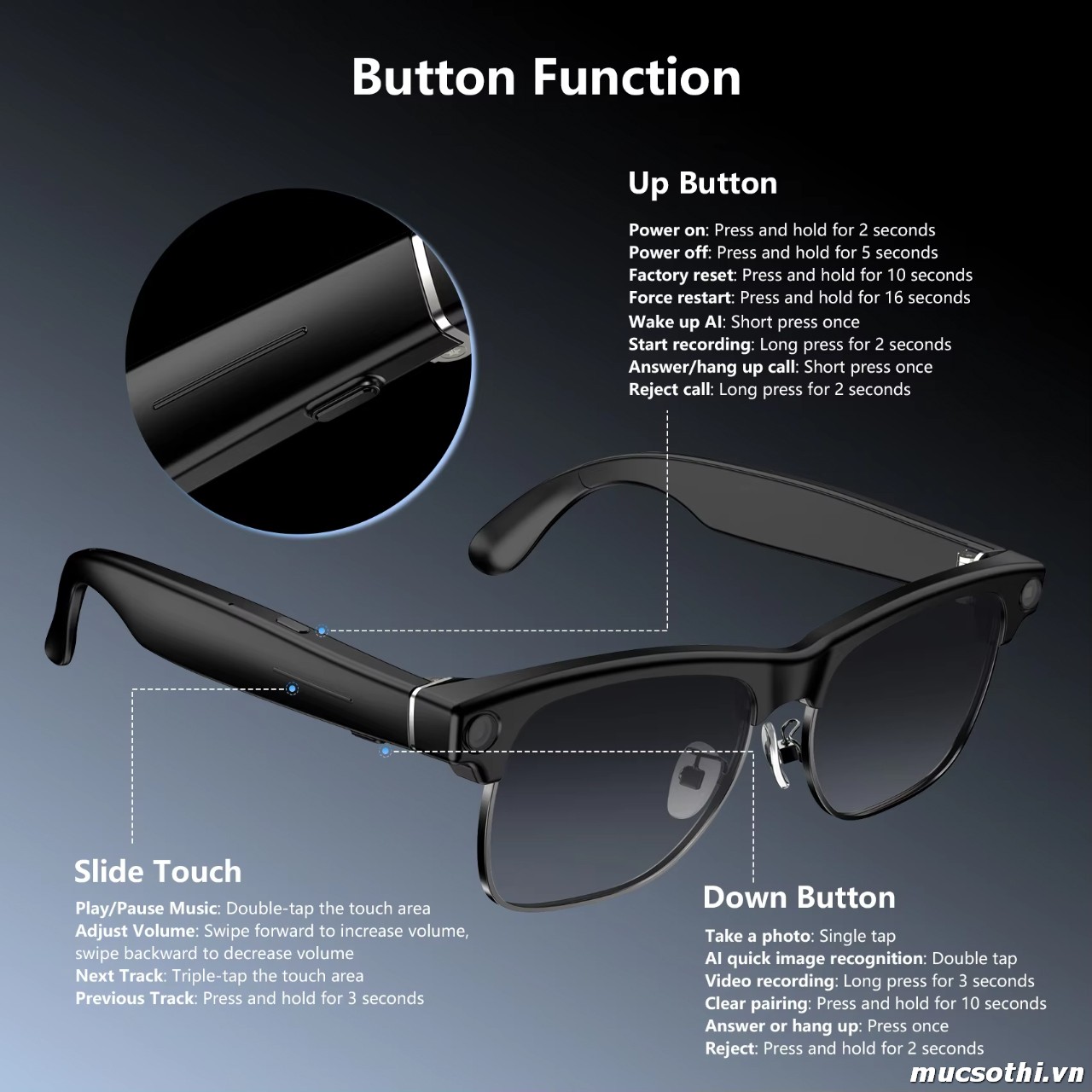 Mục sở thị Kính thông minh AI Blackview BV8200 Glasses có Deal Giá Tốt - Hốt ngay liên hệ 09873.09873