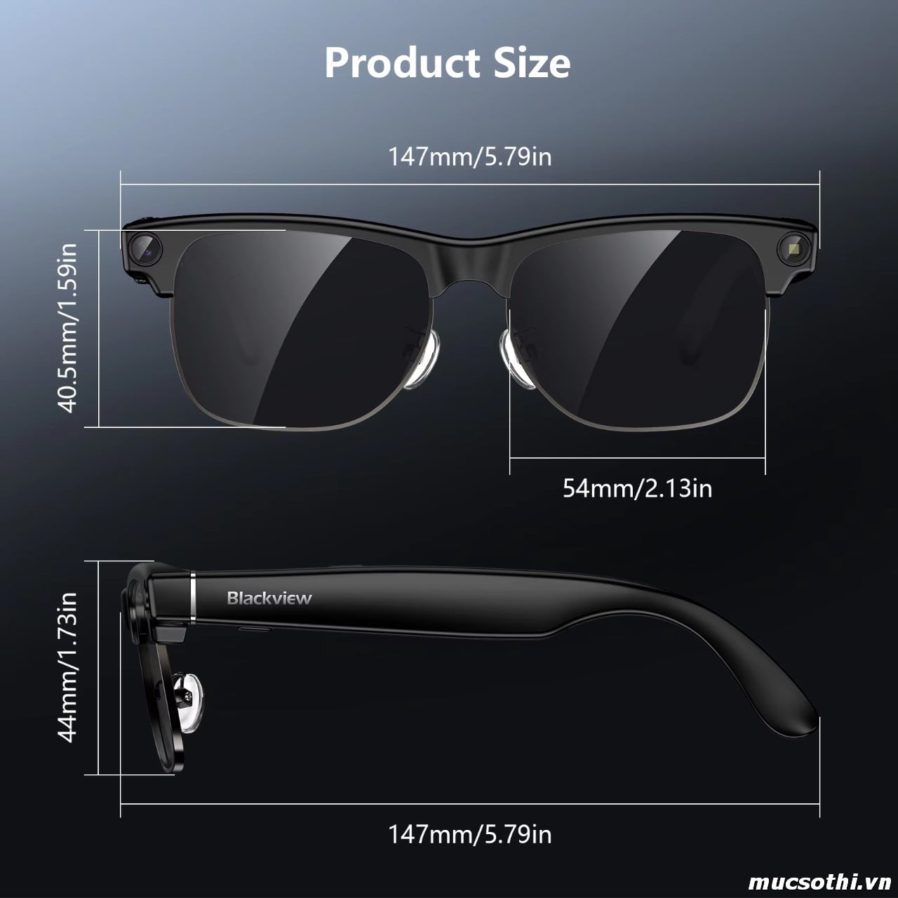 Mục sở thị Kính thông minh AI Blackview BV8200 Glasses có Deal Giá Tốt - Hốt ngay liên hệ 09873.09873