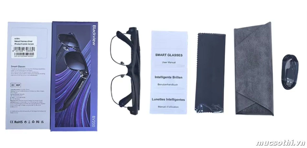 Mục sở thị Kính thông minh AI Blackview BV8200 Glasses có Deal Giá Tốt - Hốt ngay liên hệ 09873.09873