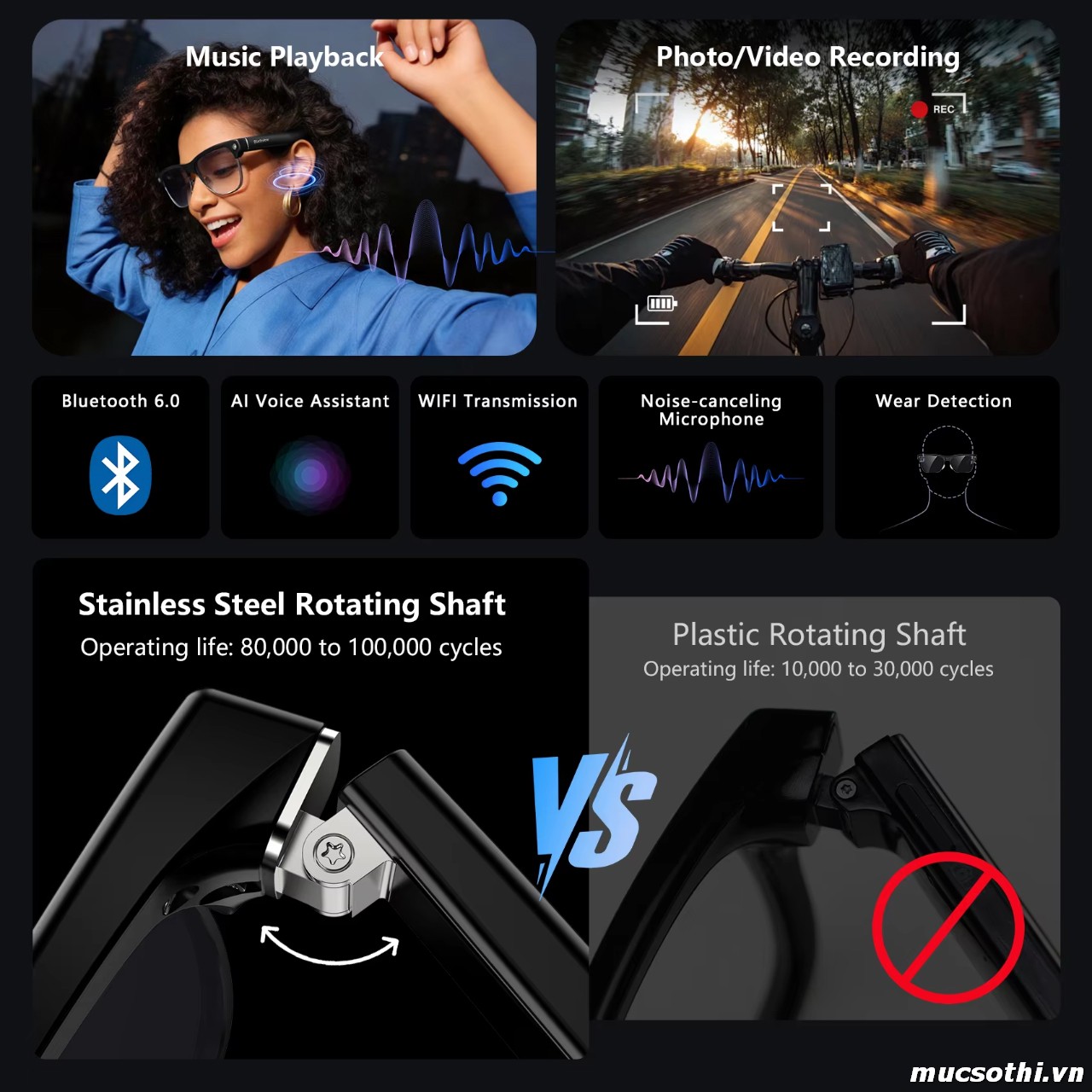Mục sở thị Kính thông minh AI Blackview BV8200 Glasses có Deal Giá Tốt - Hốt ngay liên hệ 09873.09873
