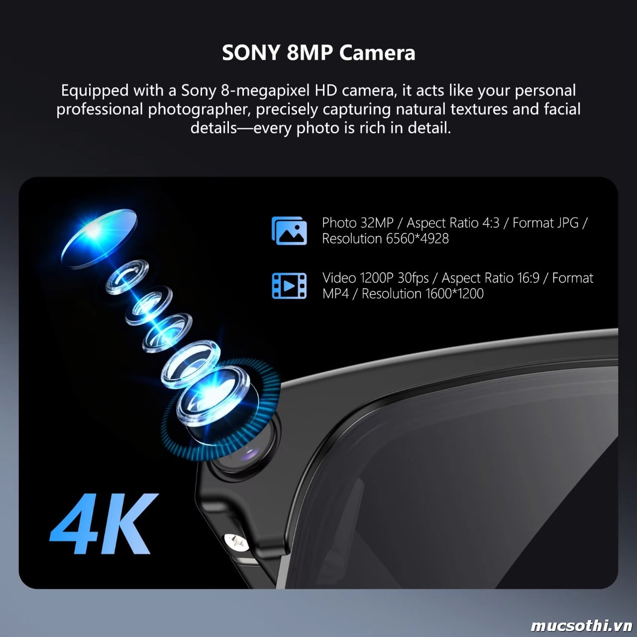 Mục sở thị Kính thông minh AI Blackview BV8200 Glasses có Deal Giá Tốt - Hốt ngay liên hệ 09873.09873
