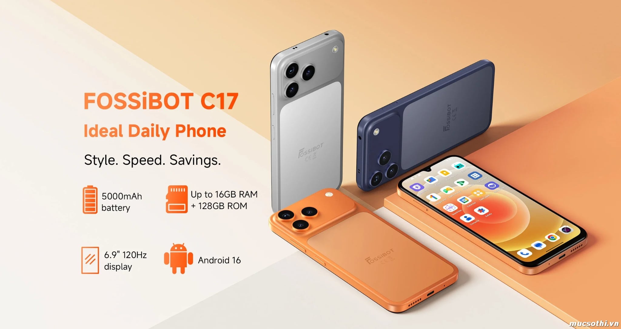 Mục sở thị giới thiệu smartphone Fossibot C17 chính hãng GIÁ TỐT - 09175.09195