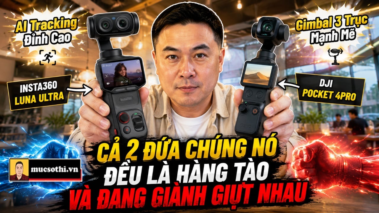 Mục sở thị DJI và Insta360 chính thức 