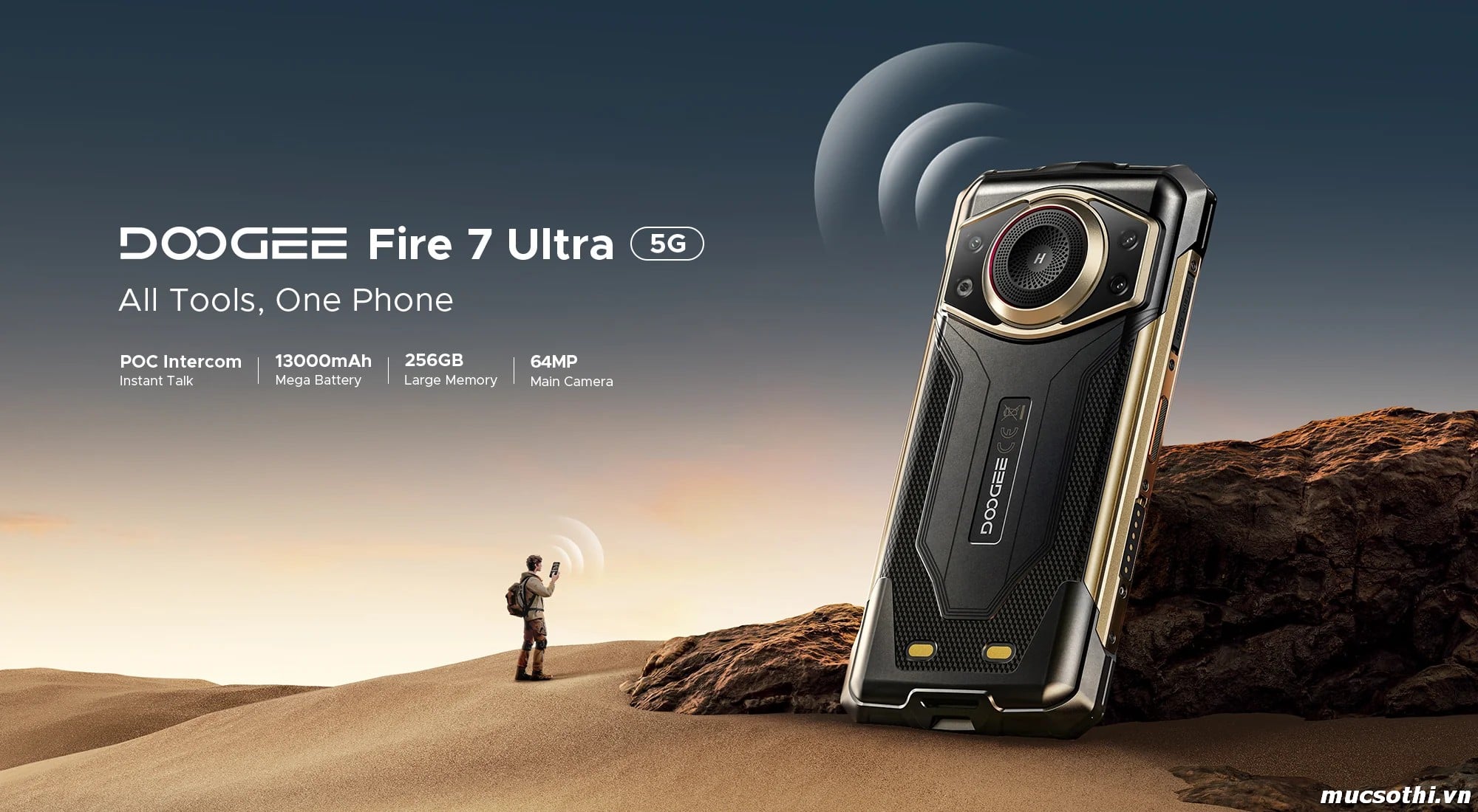 Mục sở thị Fire 7 Ultra 5G chính hãng Doogee đang được bán Giá Tốt + Khuyến mãi hấp dẫn tại Siêu Bền Pin Khủng - 09175.09195