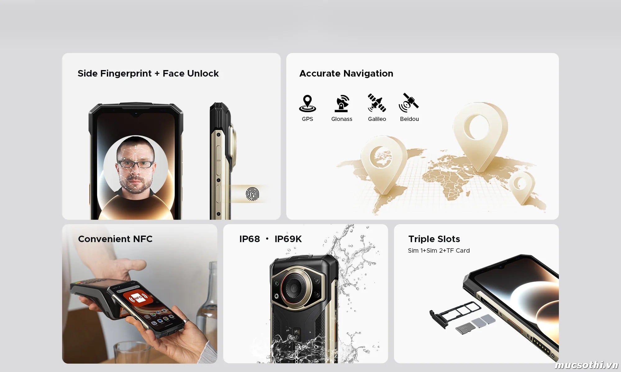 Mục sở thị Fire 7 Ultra 5G chính hãng Doogee đang được bán Giá Tốt + Khuyến mãi hấp dẫn tại Siêu Bền Pin Khủng - 09175.09195