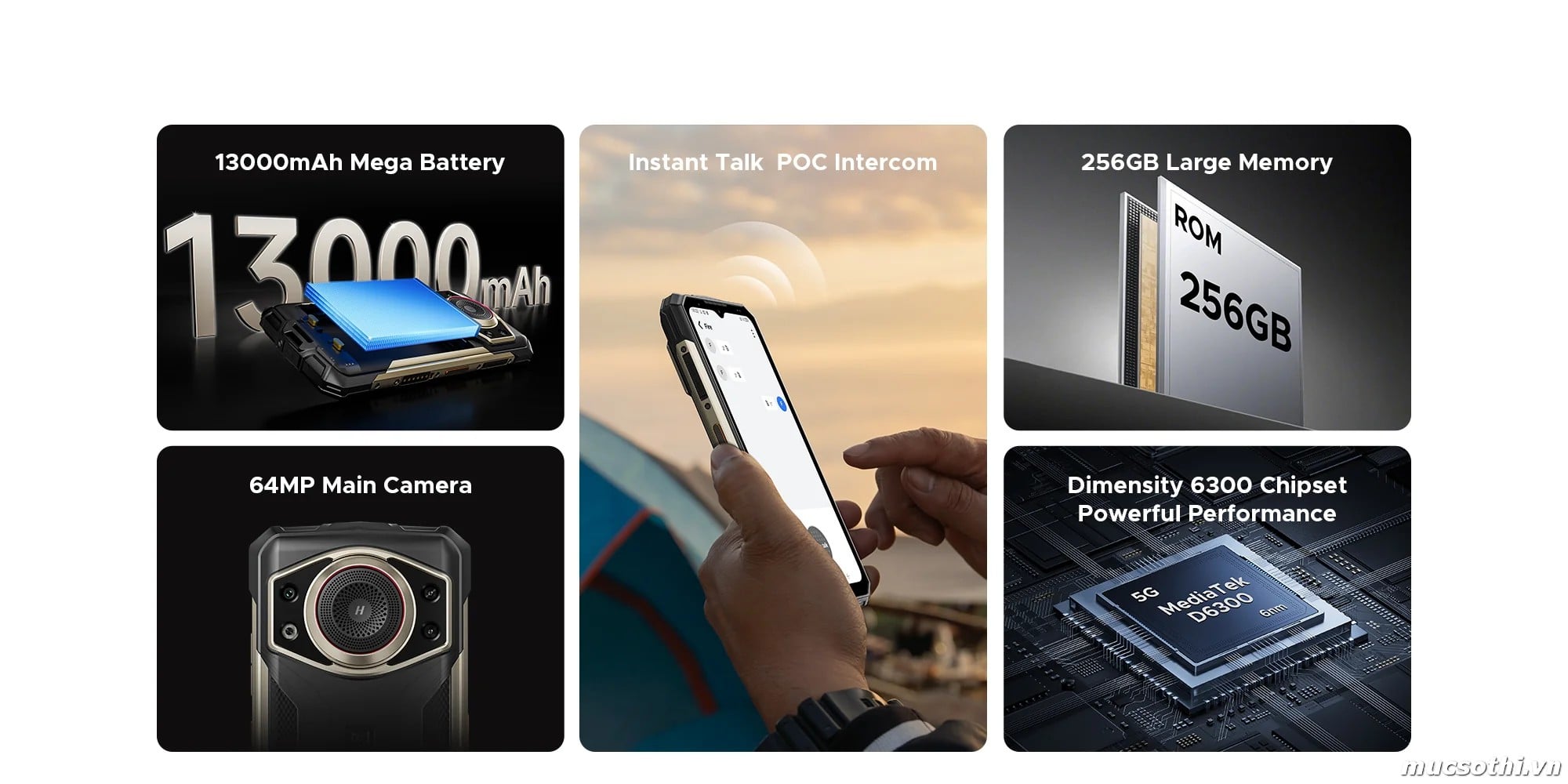 Mục sở thị Fire 7 Ultra 5G chính hãng Doogee đang được bán Giá Tốt + Khuyến mãi hấp dẫn tại Siêu Bền Pin Khủng - 09175.09195