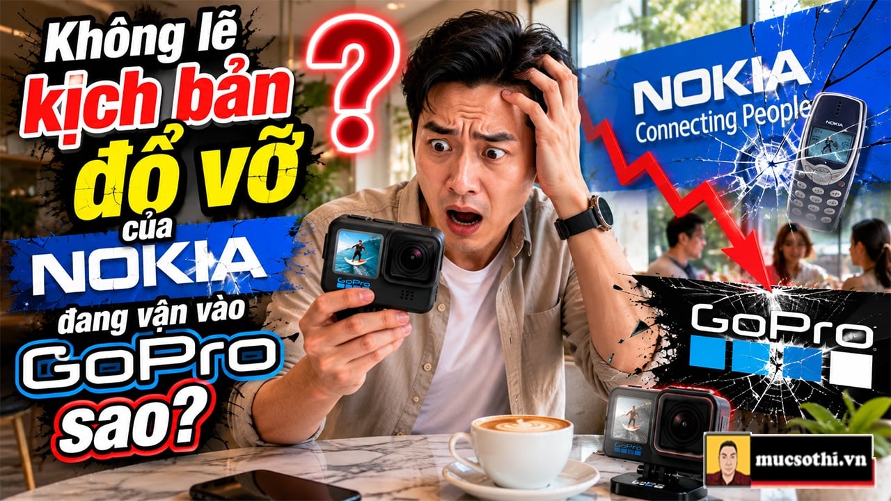 Mục sở thị giá trị vốn hoá GoPro đang rớt thàm - Không lý nào GoPro lại đi theo vết xe đổ của NOKIA sao? - mucsothi.com.vn