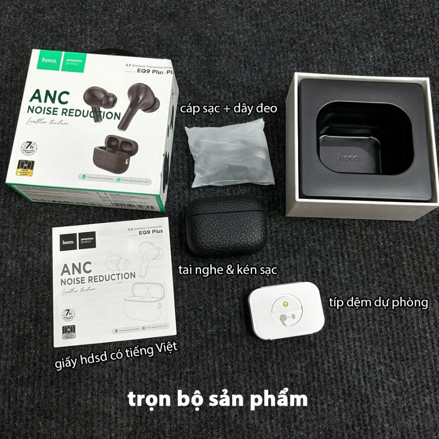 Smartphone Sờ To - Bán lẻ giá sỉ online giá tốt tai nghe bluetooth kết nối 2 thiết bị Hoco EQ9 Plus chính hãng - 09175.09195