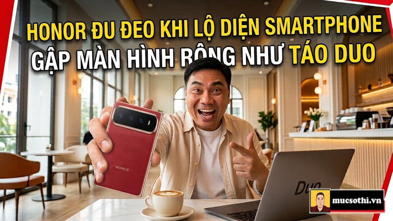 Honor lộ diện chiếc smartphone gập wide foldable phong cách HỘT MÍT giống iPhone Duo của nhà Táo - mucsothi.com.vn