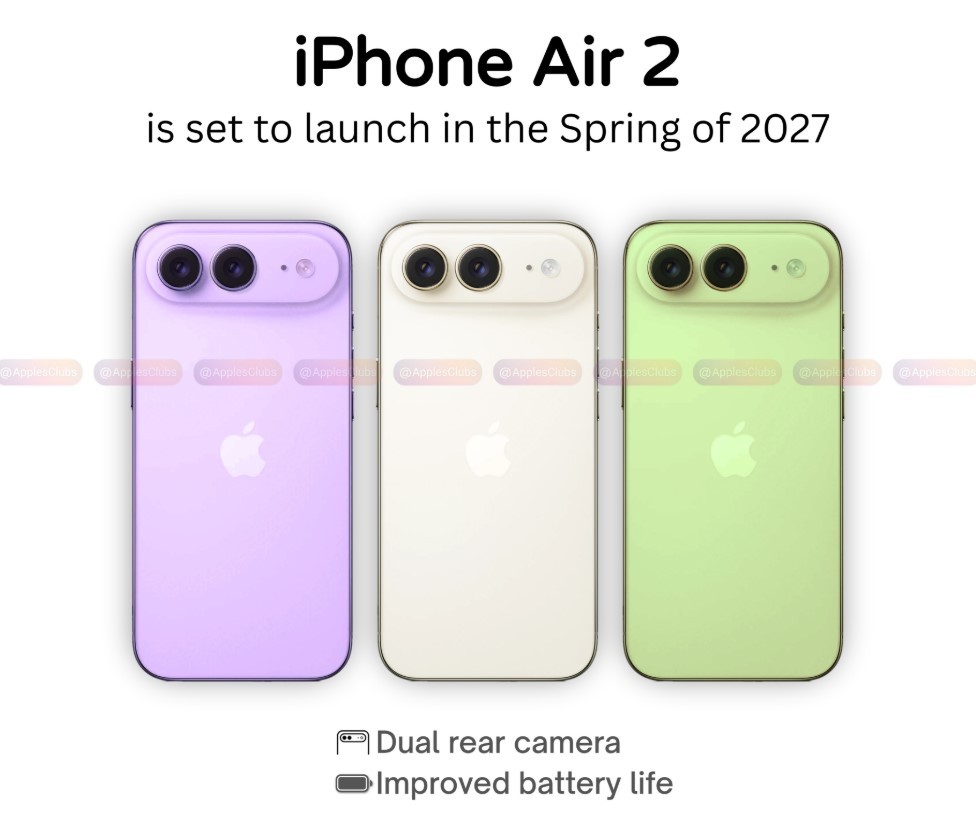 Lộ Diện iPhone Air 2 Nâng Cấp 2 Camera Sau Khủng, Siêu Phẩm 