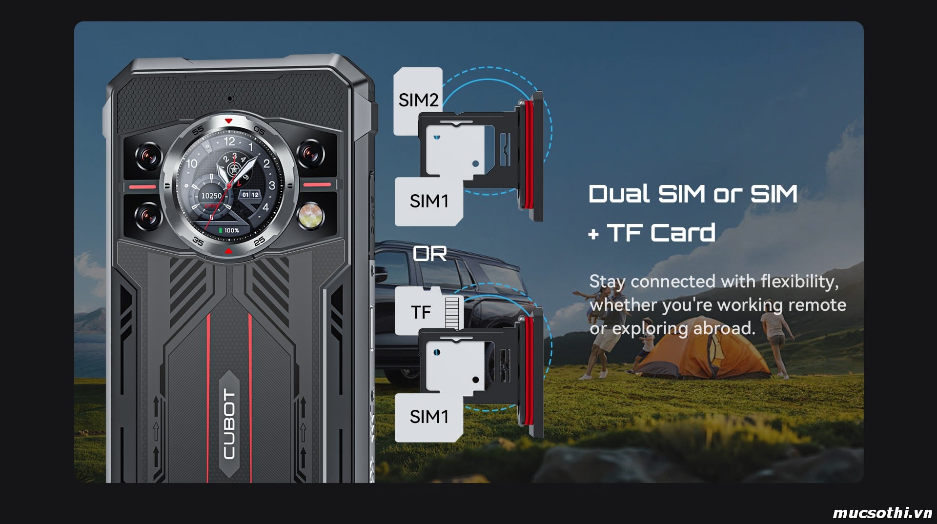 Mục sở thị KingKong 11 smartphone 5G siêu bền pin khủng có 2 màn hình chính hãng Cubot Giá Tốt - 09175.09195