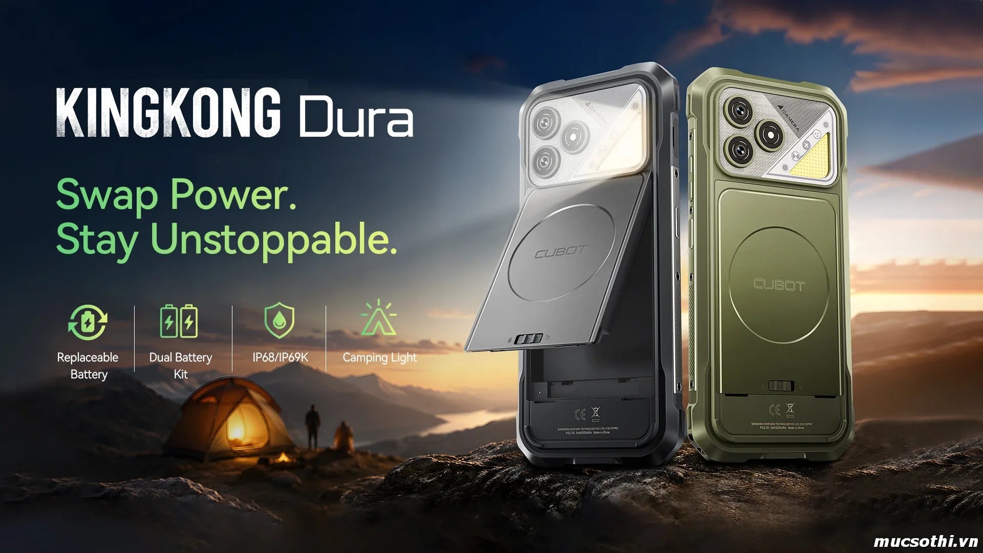 Mục sở thị giới thiệu smartphone siêu bền Cubot KingKong Dura pin khủng mỏng dánh chính hãng GIÁ TỐT - 09175.09195