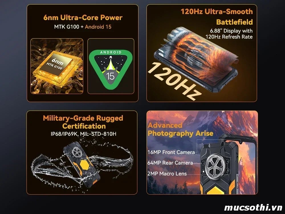 Mục sở thị Cubot KingKong Power 5 chính hãng đang được bán Giá Tốt + Khuyến mãi hấp dẫn tại Siêu Bền Pin Khủng - 09175.09195