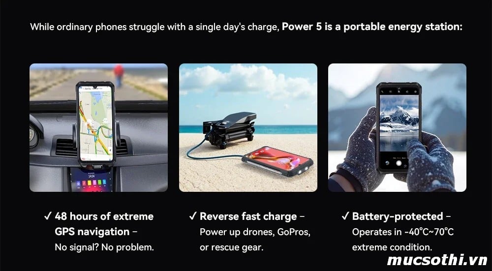 Mục sở thị Cubot KingKong Power 5 chính hãng đang được bán Giá Tốt + Khuyến mãi hấp dẫn tại Siêu Bền Pin Khủng - 09175.09195