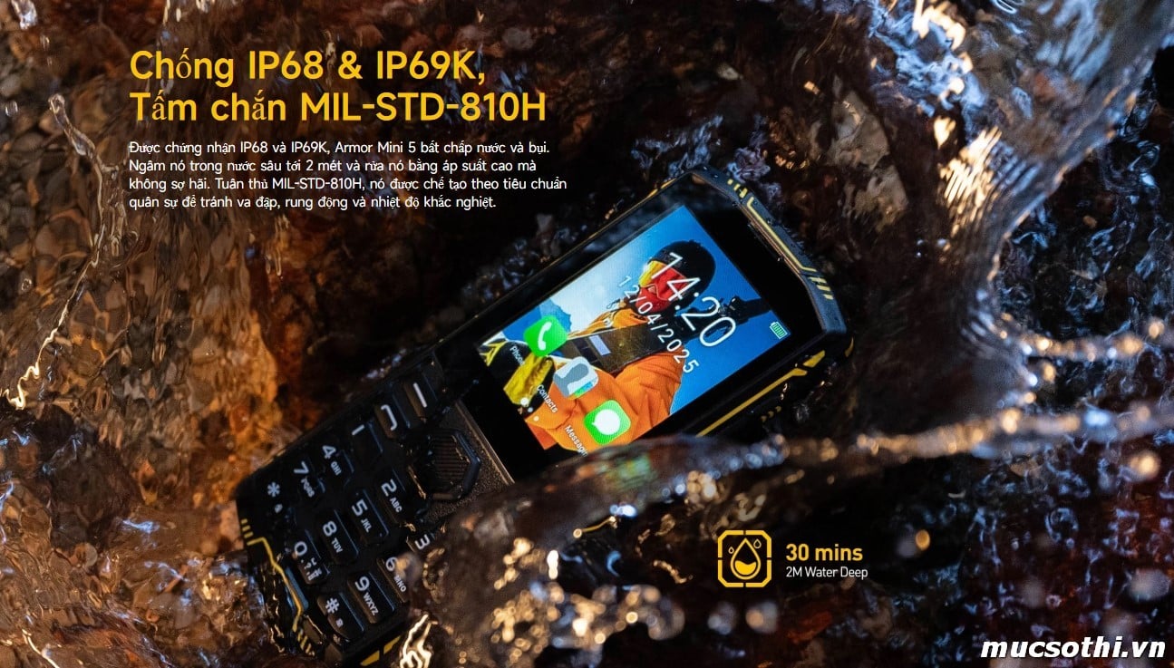 Mục sở thị điện thoại Armor Mini 5 chính hãng Ulefone đang được bán Giá Tốt + Khuyến mãi hấp dẫn tại Siêu Bền Pin Khủng - 09175.09195