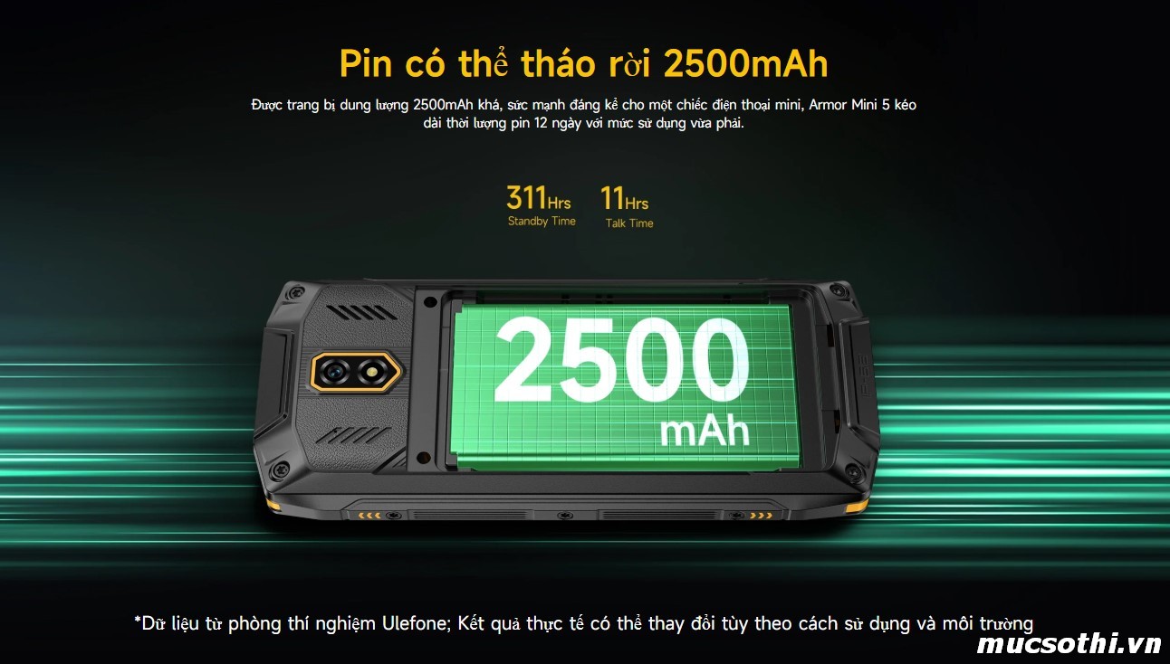Mục sở thị điện thoại Armor Mini 5 chính hãng Ulefone đang được bán Giá Tốt + Khuyến mãi hấp dẫn tại Siêu Bền Pin Khủng - 09175.09195