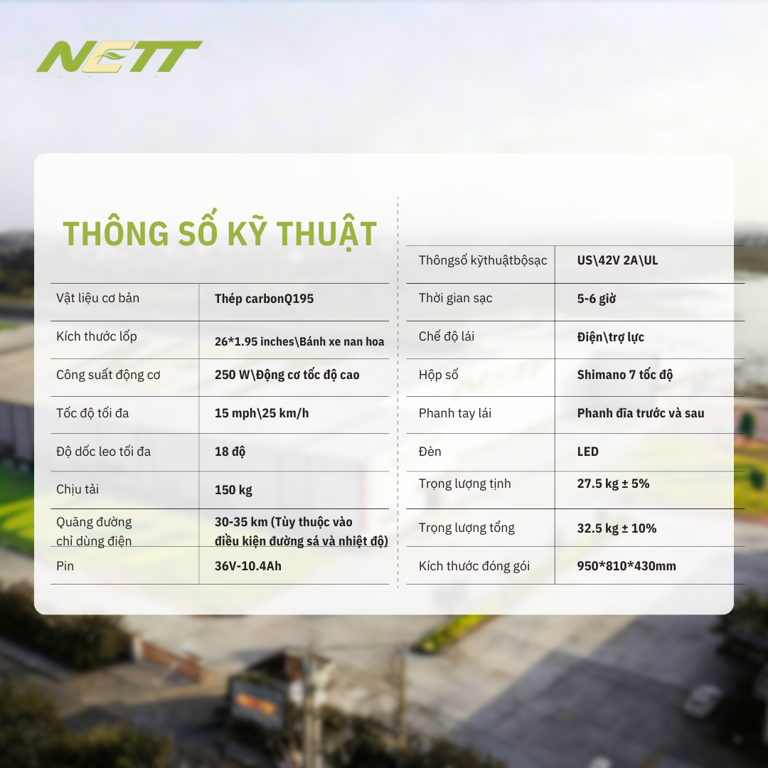 Mục sở thị xe đạp điện trợ lực MS21 chính hãng thương hiện NETT Xuân Hoà bán giá tốt - 09175.09195