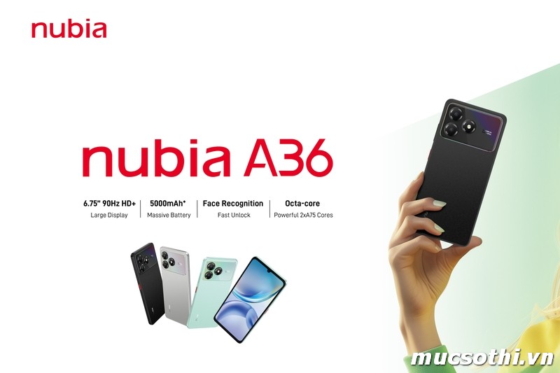 Mục sở thị Nubia A36 chính hãng ZTE đang được bán Giá Tốt + Khuyến mãi hấp dẫn tại Siêu Bền Pin Khủng - 09175.09195