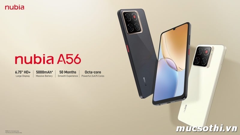 Mục sở thị Nubia A56 chính hãng ZTE đang được bán Giá Tốt + Khuyến mãi hấp dẫn tại Siêu Bền Pin Khủng - 09175.09195