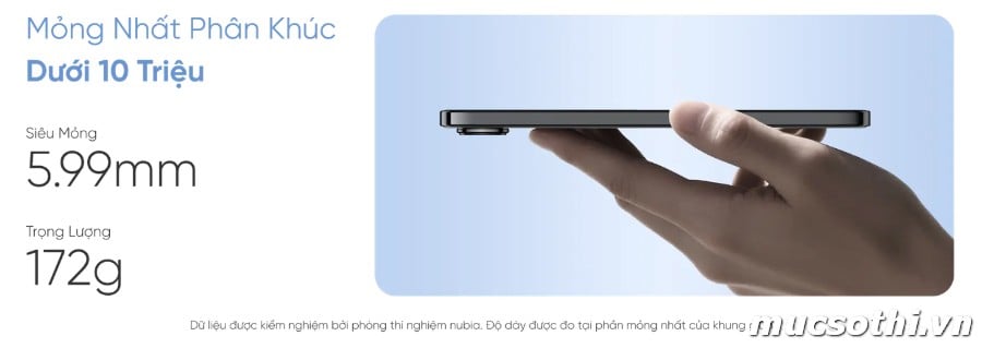 Smartphone Sờ To - Bán lẻ giá sỉ online giá tốt điện thoại mỏng chống nước ZTE Nubia Air 5G chính hãng - 09175.09195
