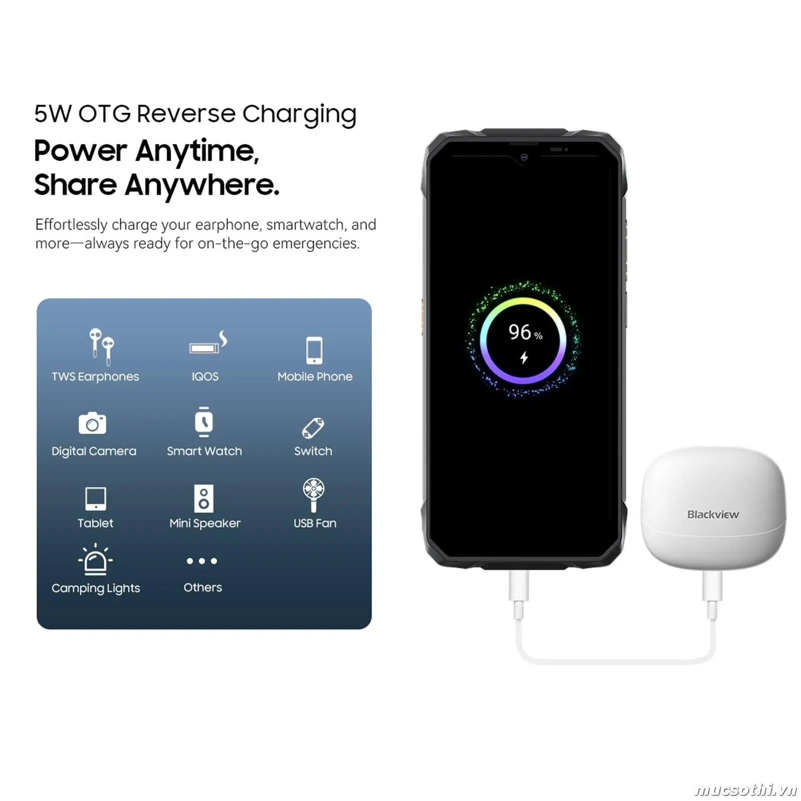 Mục sở thị Rock 1 chính hãng Blackview đang được bán Giá Tốt + Khuyến mãi hấp dẫn tại Siêu Bền Pin Khủng - 09175.09195