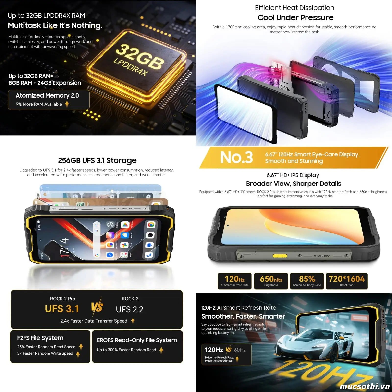 Mục sở thị Rock 2Pro chính hãng Blackview đang được bán Giá Tốt + Khuyến mãi hấp dẫn tại Siêu Bền Pin Khủng - 09175.09195