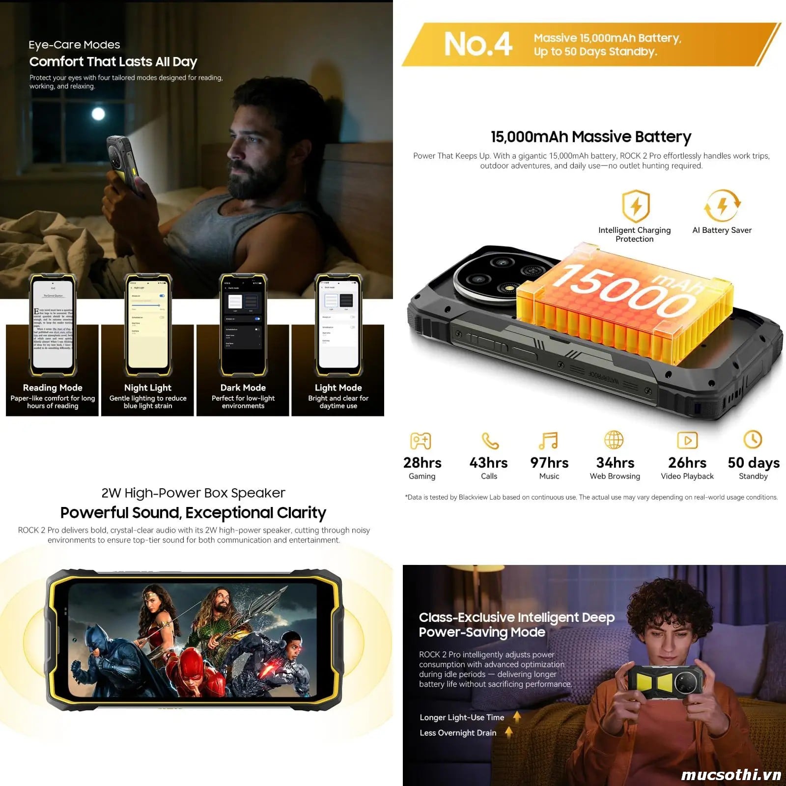 Mục sở thị Rock 2Pro chính hãng Blackview đang được bán Giá Tốt + Khuyến mãi hấp dẫn tại Siêu Bền Pin Khủng - 09175.09195