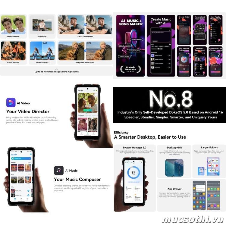 Mục sở thị Rock 3 chính hãng Blackview đang được bán Giá Tốt + Khuyến mãi hấp dẫn tại Siêu Bền Pin Khủng - 09175.09195