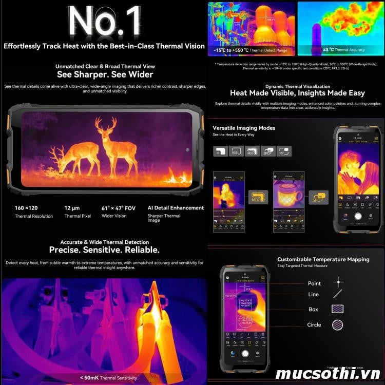 Mục sở thị Rock 3 chính hãng Blackview đang được bán Giá Tốt + Khuyến mãi hấp dẫn tại Siêu Bền Pin Khủng - 09175.09195