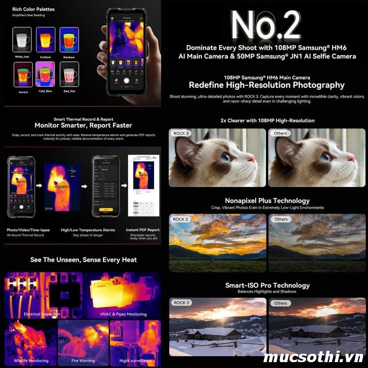 Mục sở thị Rock 3 chính hãng Blackview đang được bán Giá Tốt + Khuyến mãi hấp dẫn tại Siêu Bền Pin Khủng - 09175.09195