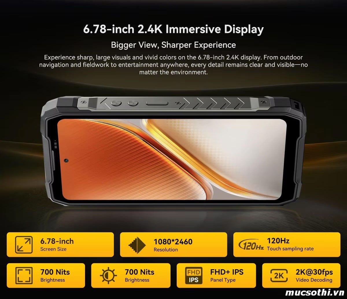 Mục sở thị ROCK 5 chính hãng BLACKVIEW đang được bán Giá Tốt + Khuyến mãi hấp dẫn tại Siêu Bền Pin Khủng - 09175.09195