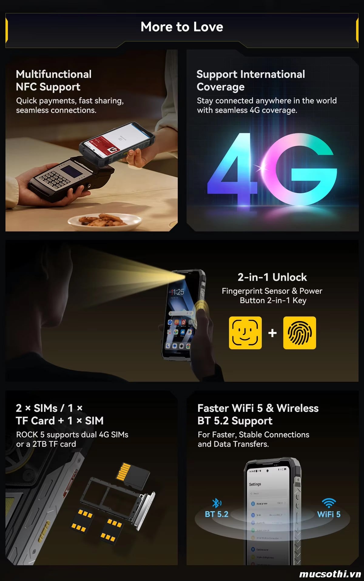 Mục sở thị ROCK 5 chính hãng BLACKVIEW đang được bán Giá Tốt + Khuyến mãi hấp dẫn tại Siêu Bền Pin Khủng - 09175.09195