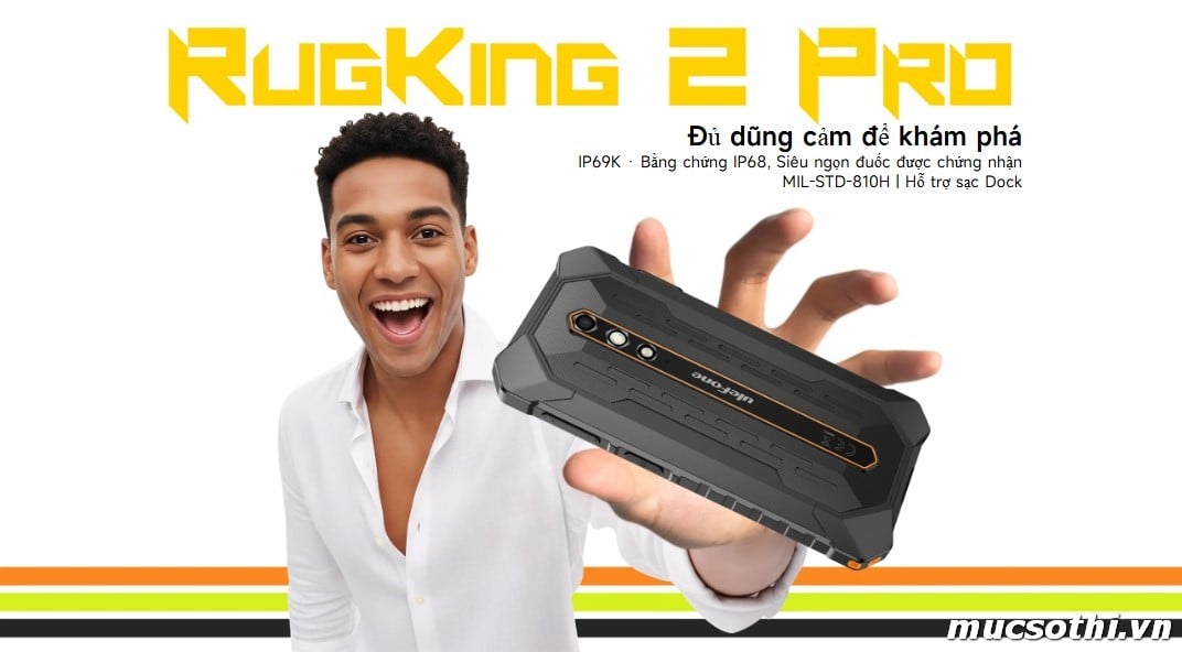 Mục sở thị RugKing 2Pro smartphone siêu bền mỏng pin trâu giá rẻ mới của Ulefone - 09175.09195