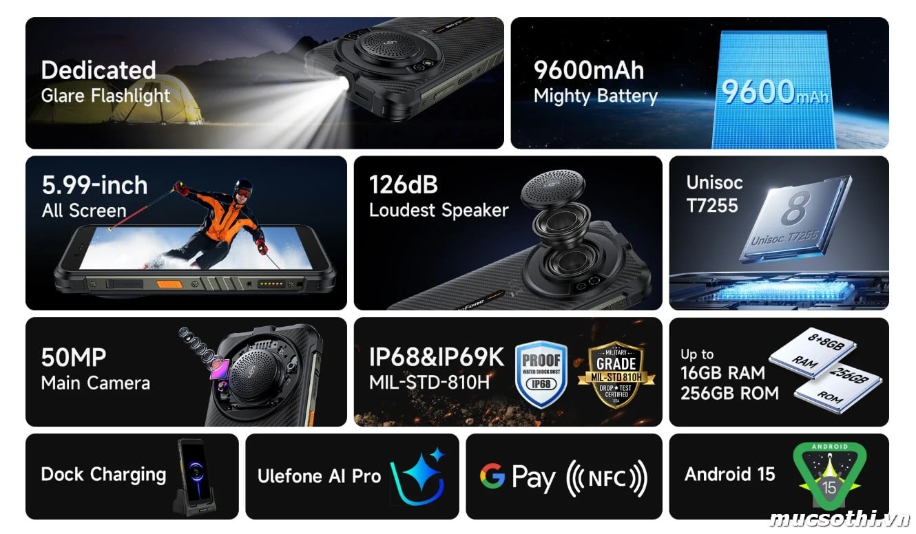 Smartphone Sờ To - Bán lẻ giá sỉ online giá tốt điện thoại Ulefone Rugking chính hãng - 09175.09195