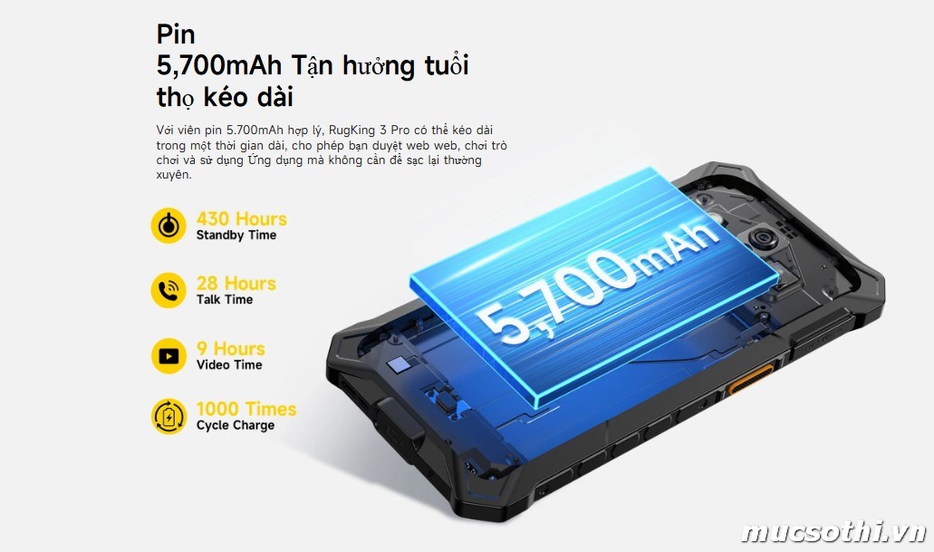 Mục sở thị RugKing 3Pro smartphone siêu bền mỏng pin trâu giá rẻ mới của Ulefone - 09175.09195