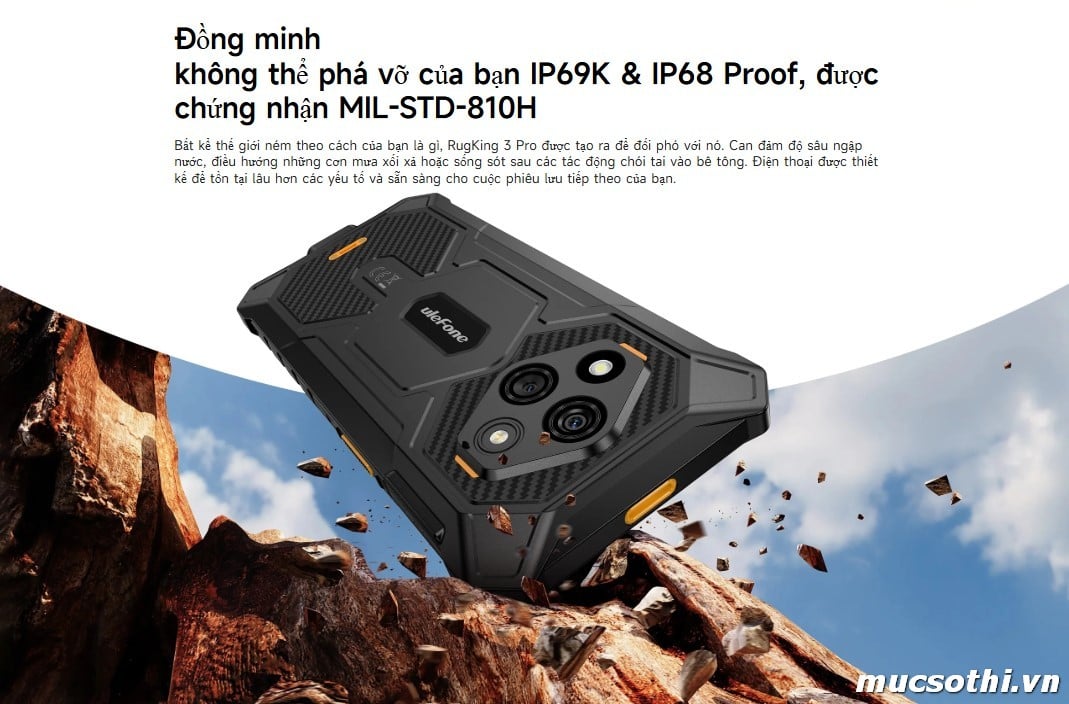 Mục sở thị RugKing 3Pro smartphone siêu bền mỏng pin trâu giá rẻ mới của Ulefone - 09175.09195