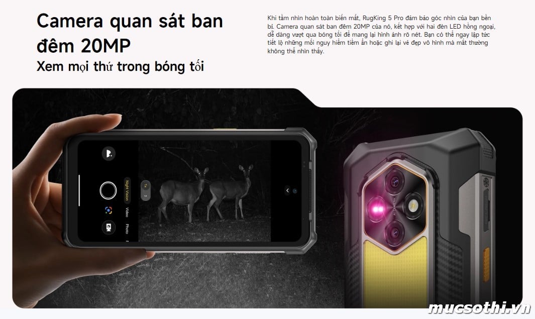 Mục sở thị RugKing 5Pro chính hãng Ulefone đang được bán Giá Tốt + Khuyến mãi hấp dẫn tại Siêu Bền Pin Khủng - 09175.09195