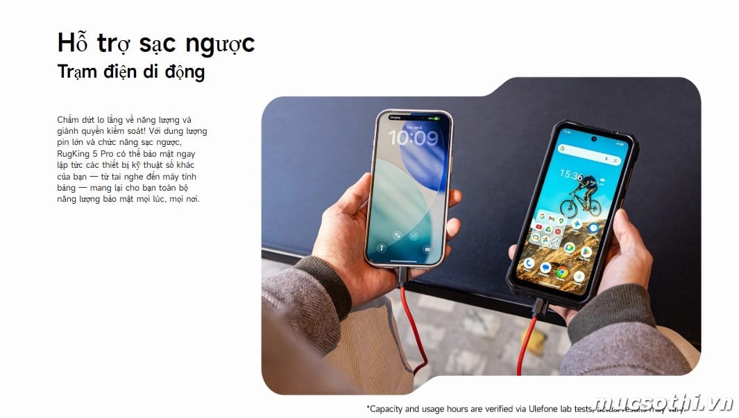 Mục sở thị RugKing 5Pro chính hãng Ulefone đang được bán Giá Tốt + Khuyến mãi hấp dẫn tại Siêu Bền Pin Khủng - 09175.09195