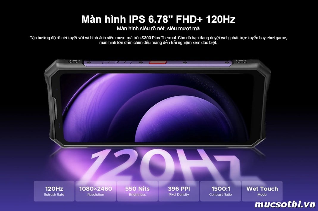 Mục sở thị S300 Plus chính hãng Doogee đang được bán Giá Tốt + Khuyến mãi hấp dẫn tại Siêu Bền Pin Khủng - 09175.09195
