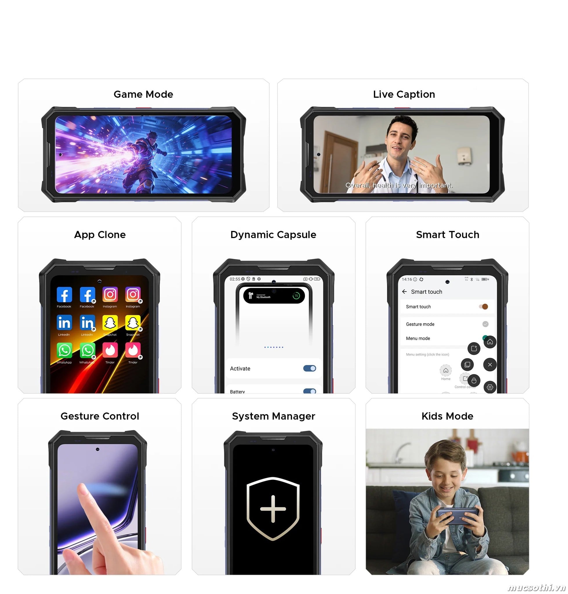 Mục sở thị S300 Plus chính hãng Doogee đang được bán Giá Tốt + Khuyến mãi hấp dẫn tại Siêu Bền Pin Khủng - 09175.09195
