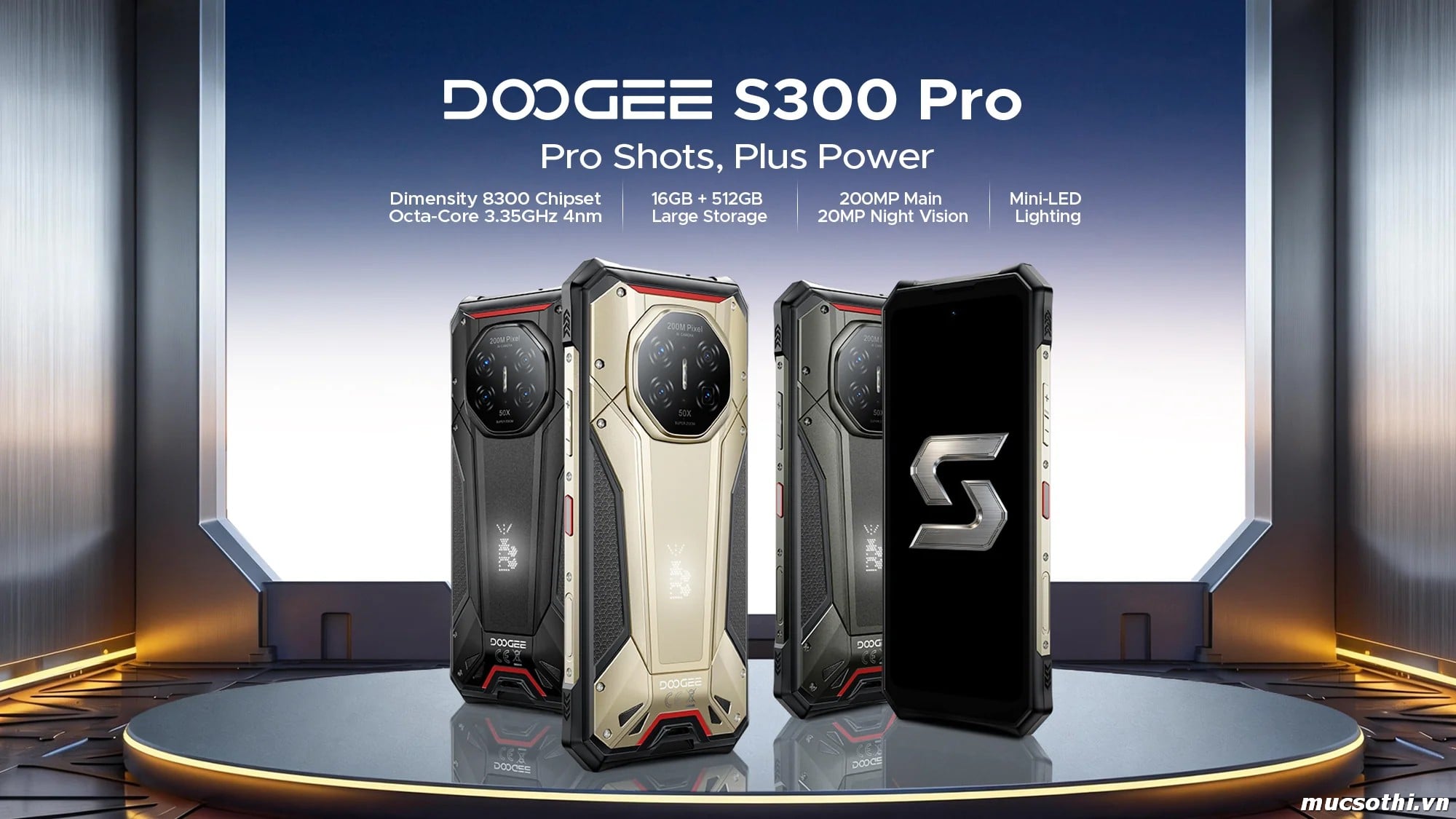 Mục sở thị S300 Pro chính hãng Doogee đang được bán Giá Tốt + Khuyến mãi hấp dẫn tại Siêu Bền Pin Khủng - 09175.09195