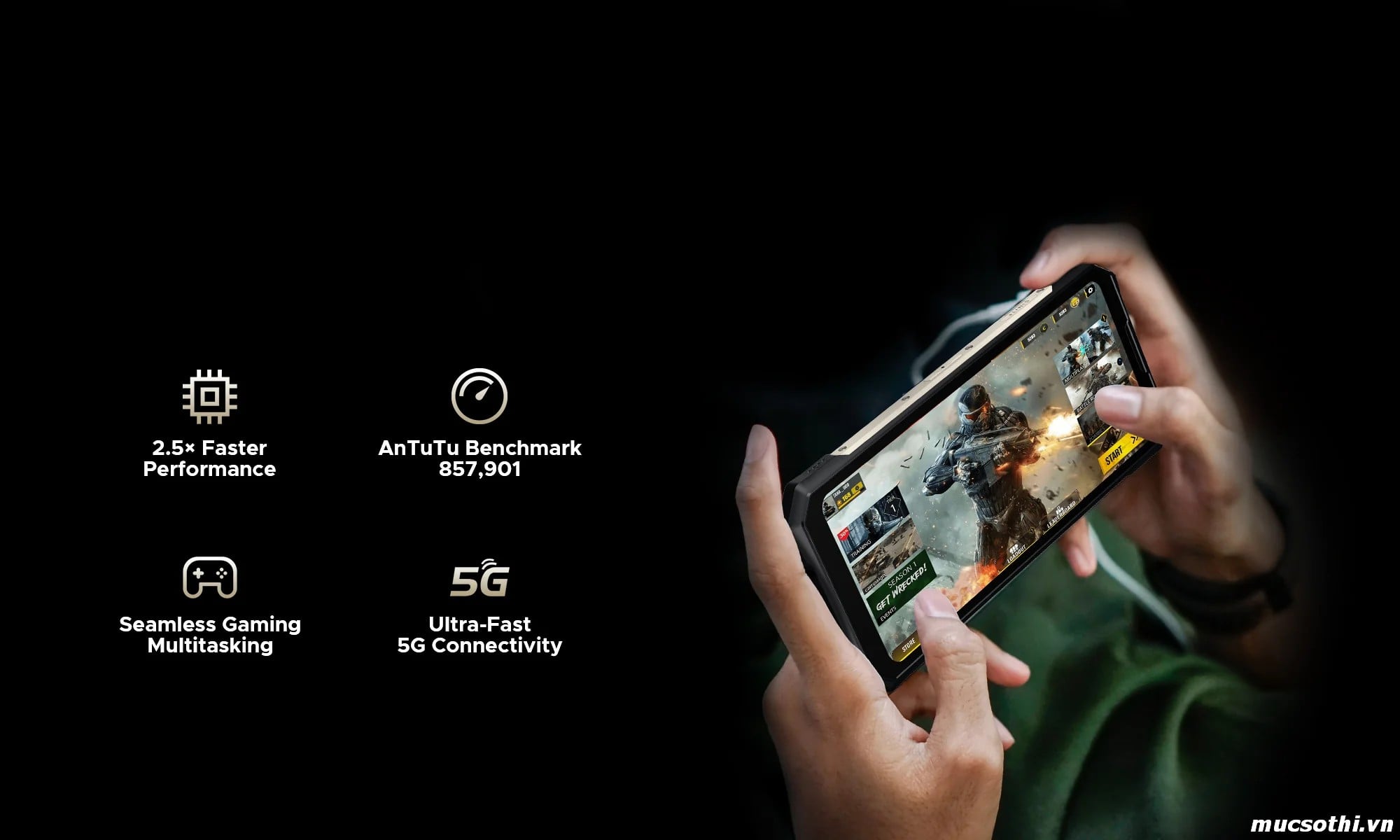 Mục sở thị S300 Pro chính hãng Doogee đang được bán Giá Tốt + Khuyến mãi hấp dẫn tại Siêu Bền Pin Khủng - 09175.09195