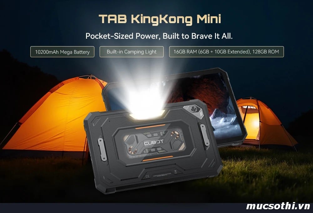 Mục sở thị Máy Tính Bảng Tab KingKong Mimi chính hãng Cubot đang được bán Giá Tốt + Khuyến mãi hấp dẫn tại Siêu Bền Pin Khủng - 09175.09195