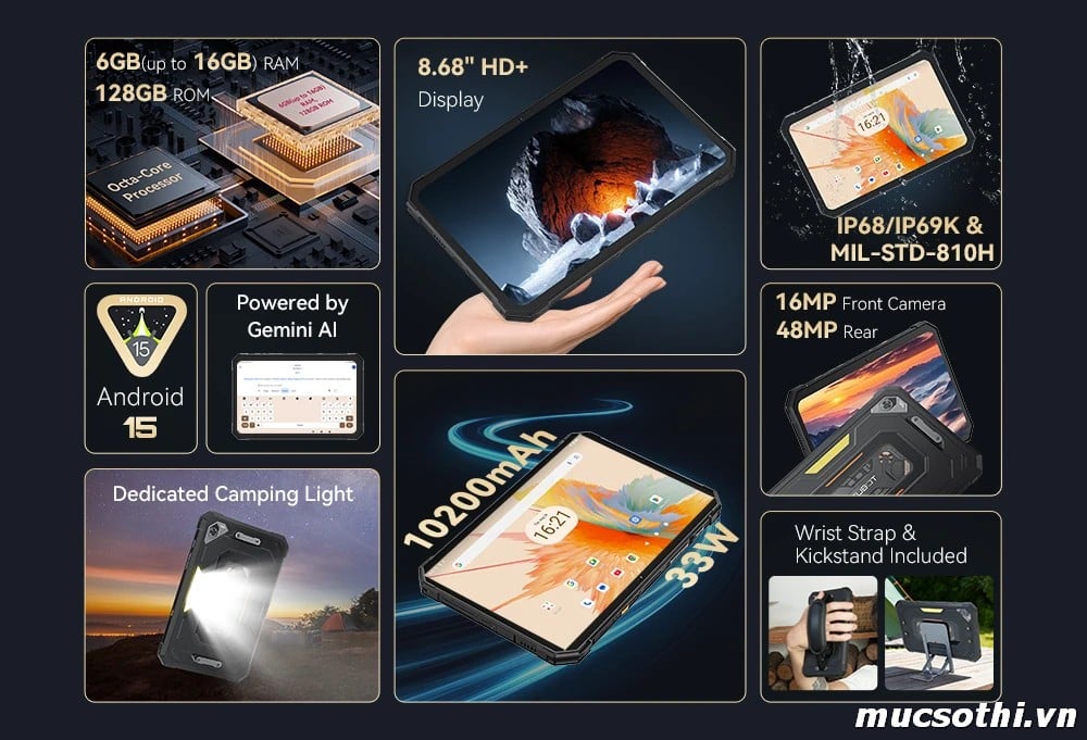 Mục sở thị Máy Tính Bảng Tab KingKong Mimi chính hãng Cubot đang được bán Giá Tốt + Khuyến mãi hấp dẫn tại Siêu Bền Pin Khủng - 09175.09195