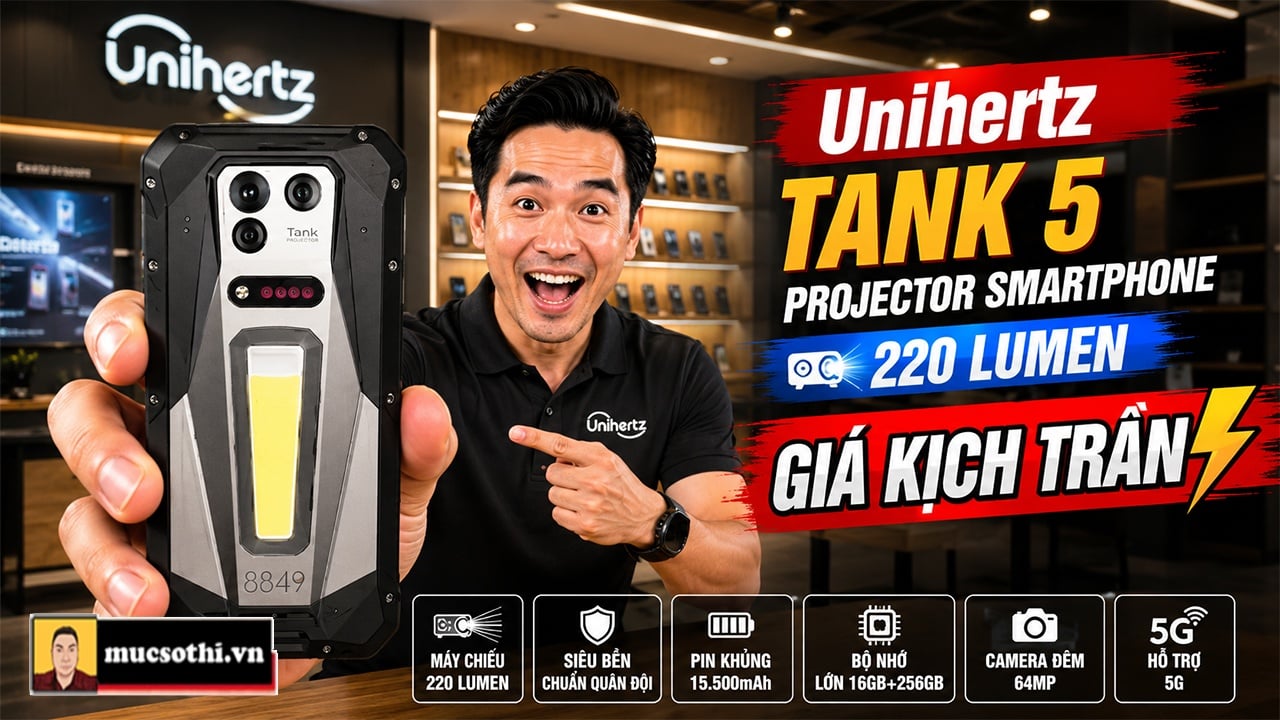 Unihertz trình làng smartphone máy chiếu 2K Tank 5 thế hệ mới với giá KỊCH TRẦN khiến giới công nghệ bần thần - mucsothi.com.vn