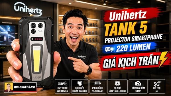 Unihertz trình làng smartphone máy chiếu 2K Tank 5 thế hệ mới với giá KỊCH TRẦN khiến giới công nghệ bần thần