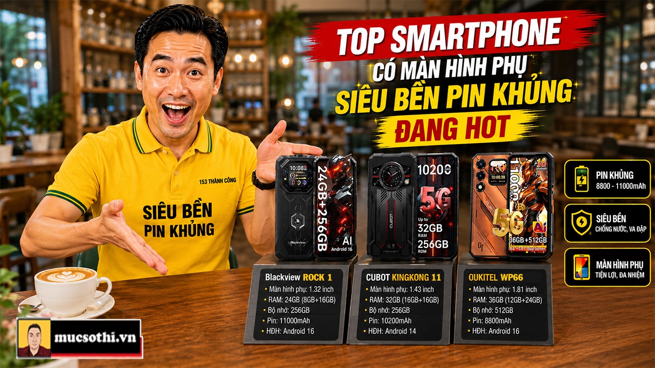 TOP Smartphone Có Màn Hình Phụ Siêu Bền Pin Khủng Đang Làm Dân Công Nghệ Sôi Sục - mucsothi.com.vn