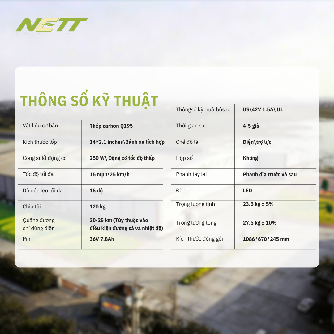 Mục sở thị xe đạp điện trợ lực US06 chính hãng thương hiện NETT Xuân Hoà bán giá tốt - 09175.09195