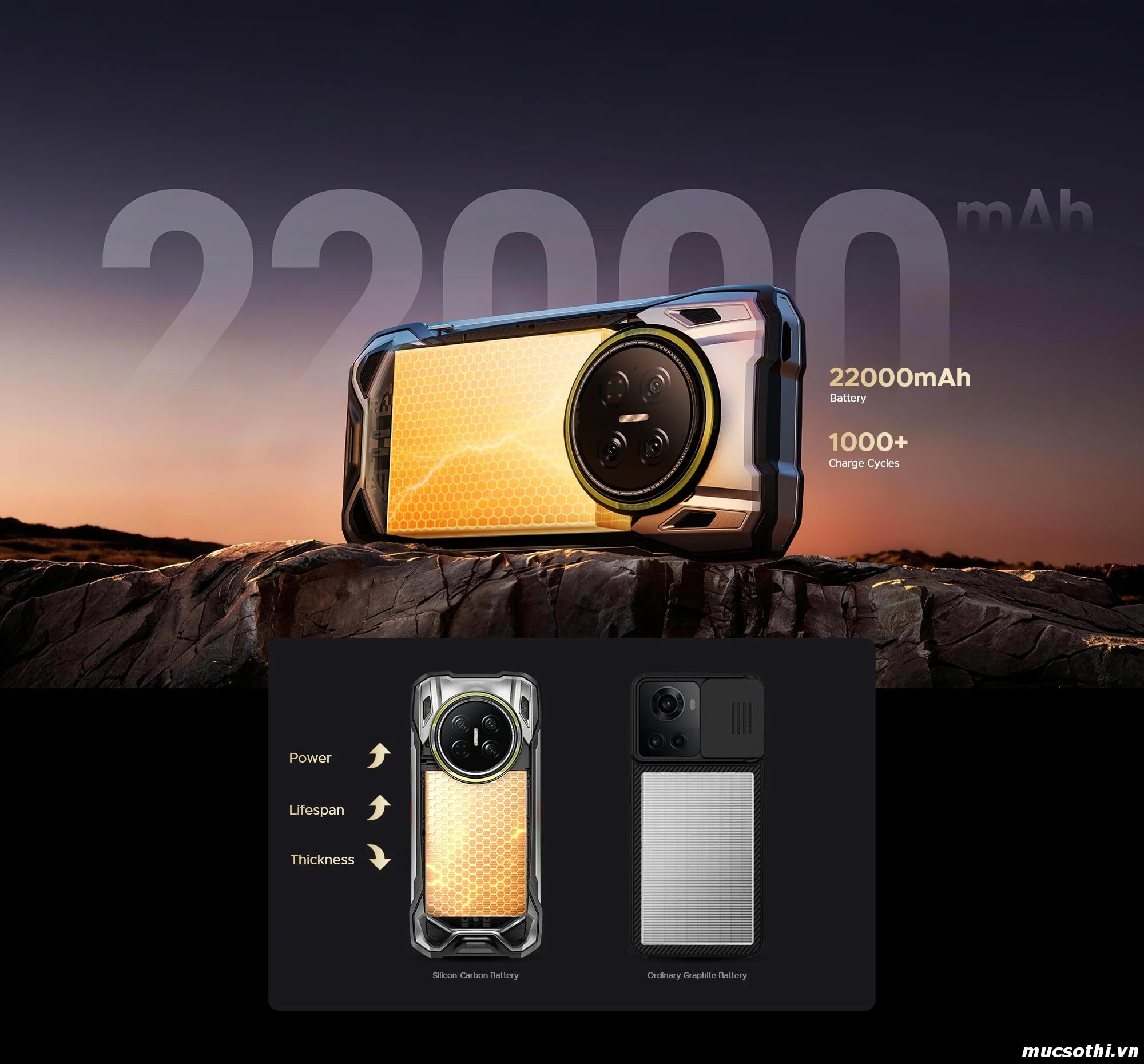 Mục sở thị Vmax2 Series chính hãng Doogee đang được bán Giá Tốt + Khuyến mãi hấp dẫn tại Siêu Bền Pin Khủng - 09175.09195