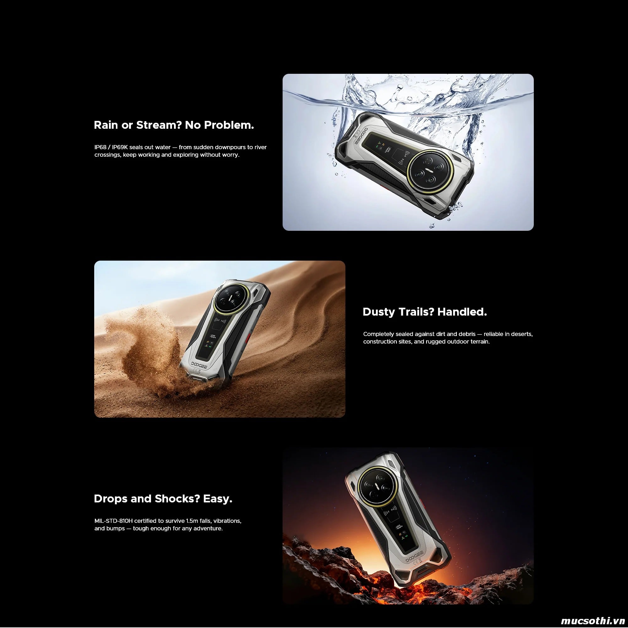 Mục sở thị Vmax2 Series chính hãng Doogee đang được bán Giá Tốt + Khuyến mãi hấp dẫn tại Siêu Bền Pin Khủng - 09175.09195